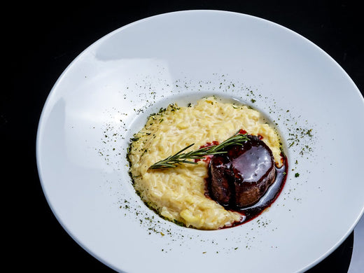 Risotto cremoso de boletus y parmesano