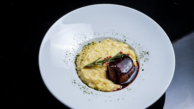 Risotto cremoso de boletus y parmesano