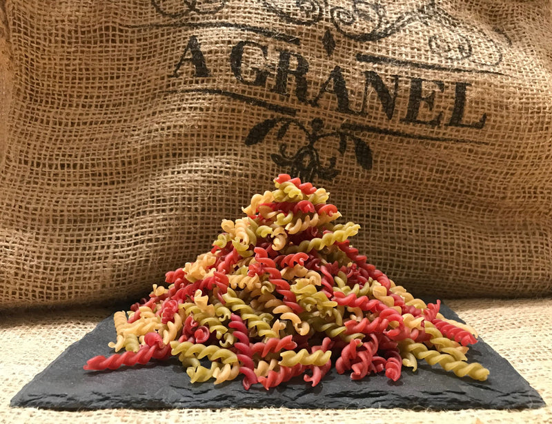 Espirales de arroz integral con espinacas y remolacha eco a granel - A Granel Madrid