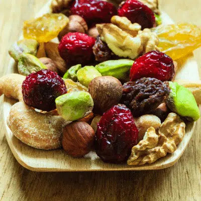 Frutos secos y frutas deshidratadas
